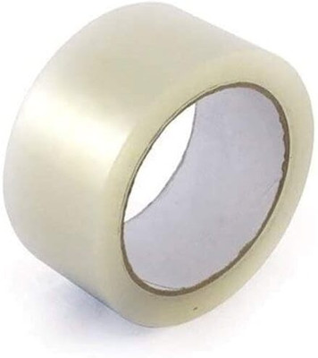 Eclet Adhesive Carton Packing High Strength Tape (White, 2inch/48mm x 65m) Pack of 1 High Strength Tape Packaging tape (Manual)(Set of 1, White)