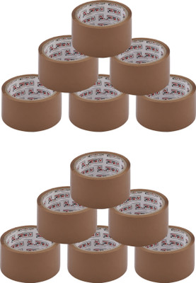 Ki Munik 2 Inch / 100 Mtr Packaging Self Adhesive Bopp Tape_634 High-Strength Packing Tape Rolls | E commerce Packaging Premium Quality Self Adhesive Bopp Tape (Manual)(Set of 12, Brown)