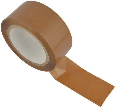 Bapna Brown Adhesive SIngle Sided Tape 48 mm x 130 meter High Strength (Manual)(Set of 1, Brown)