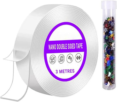 VOIISH Double sided Handheld Dispenser Nano Tape Gel (Manual)(Set of 1, Transparent)
