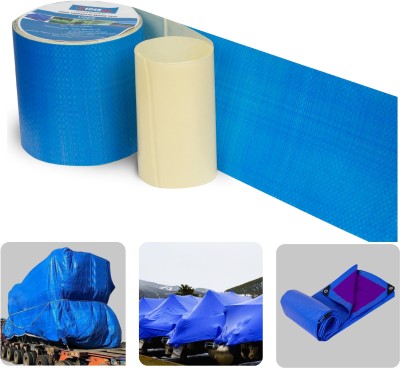 KEDER Max HDPE Tape Self-adhesive and Waterproof Tarpaulin Repair Tape (Manual)(Set of 1, Blue)