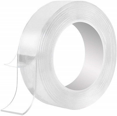CHESHTA Double Sided NA Gel tape (Manual)(Set of 1, White)
