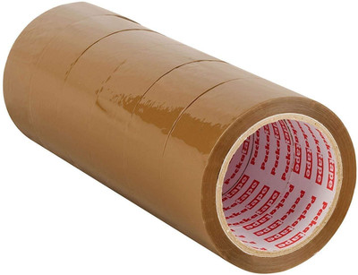 rydspro BOPP Packaging Brown Tape | 50mm x 65 Meter | Pack of 6 | for Packaging, Decorating and DIY (Manual)(Set of 6, Brown)