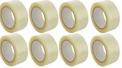 ArunyaPackaging Single sided Handheld Dispenser Cello Tape (Manual)(Set of 8, Transparent)