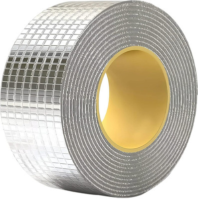 FOKRIM Self Adhesive Super Strong Waterproof waterproof leakage tape Duct Tape (Manual)(Set of 1, Silver)