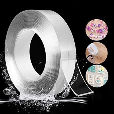 Metrite INDIA Double Sided Medium cello tape (Manual)(clear)