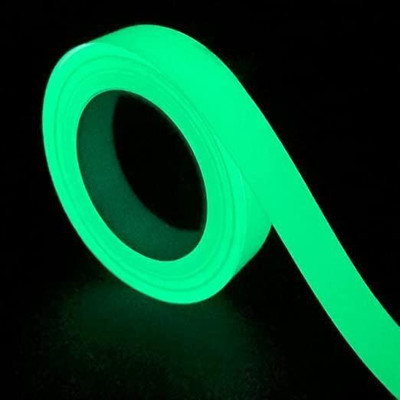 JITAHARAY Waterproof Fluorescent Tape Manual Portible Bright for Black Rooms and Dark Area (Manual)(Multicolor)