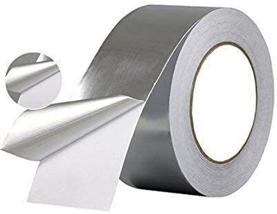 DN BROTHERS Single Sided Aluminium Tape Self Adhesive_Super Strong (Manual)(Set of 1, Silver)