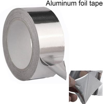 HVG TRADERS Aluminum Tape Super Strong Butyl Sealant Sticky Tape Dispenser X2000 Waterproof Aluminum Tape (Manual)(Set of 1, Silver)