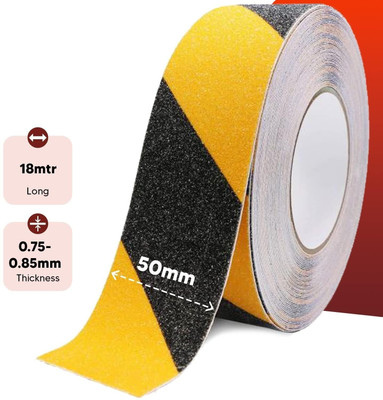 VACHARAJ Single side Handheld Dispenser Cello Tape (Manual)(Set of 1, Black, Yellow)
