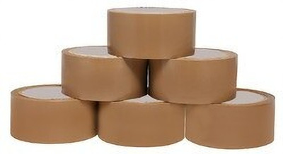 SSTM Single Sided Handheld Manual Cello Tape (Manual)(Set of 6, Brown)