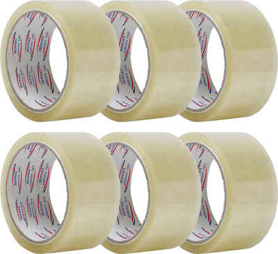 HEPINES single sided manual 48 MM (Manual)(Set of 6, Transparent)