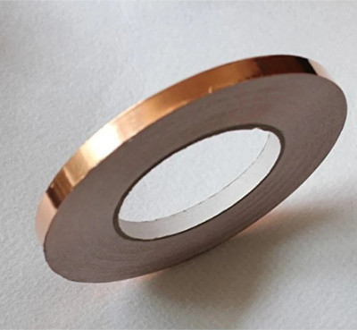 Ashlok Single Sided Copper Foil Adhesive Tape ( 12MM width X 5 MTR length) Copper (Manual)(Set of 1, Gold)