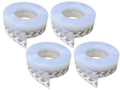 SUPERMALL singal side tape handled roll (Manual)(Set of 4, White Transperent)