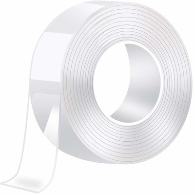 Metrite INDIA Double Sided Medium Tape for Wall (Manual)(White)