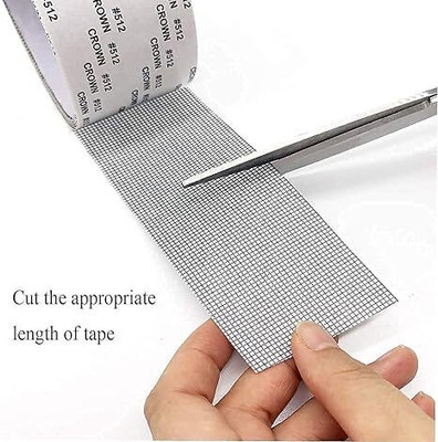 ABC Anti-Mosquito 3 Layer Tape Manual Window Screen Repair Kit Tape (Manual)(Set of 1, White)