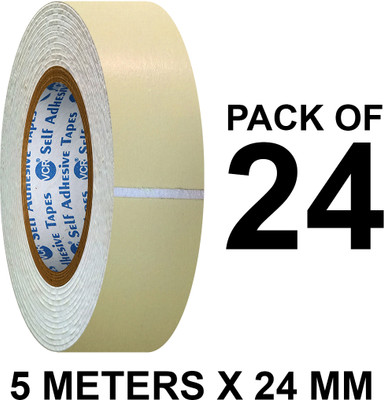 VCR Double Sided Handheld Double Side Foam Tape (Manual)(Set of 24, White)