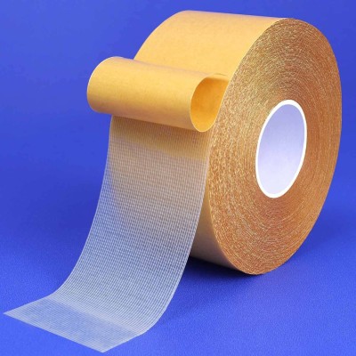 DN BROTHERS Double Sided Adhesive Synthetic Rubber Dispenser Cloth Tape (Manual)(Yellow, White)