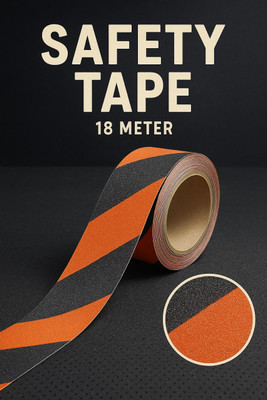 Lapeta Anti Slip/Skid Tape 2inch 18mtr. Handheld Dispenser Anti Slip/Skid Tape Pack of 1 (Manual)(Set of 1, Orange, Black)