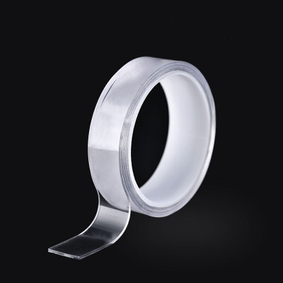 RHONNIUM Double Sided Desktop Nano Double Side Gel Tape (Manual)(Set of 1, Clear)