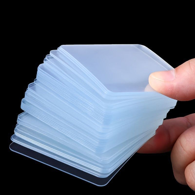 QWEEZER Double Sided Handheld Sticker (Manual)(Set of 10, Clear)