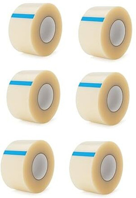 Silgo SINGAL SIDE TAPE ADHSIVE BOPP TAPE (Manual)(Set of 6, Transparent / Clear)