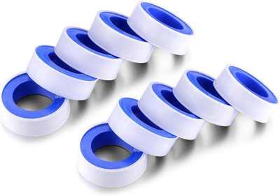 Calix Single Side Handheld Dispenser Teflon Tape (Manual)(Set of 10, White)