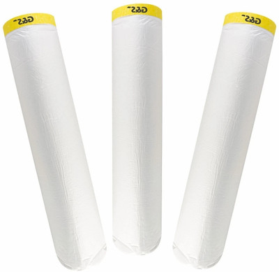 G&S Pre taped Protection Film Handheld Masking Film Tape (Manual)(Set of 3, transparent)