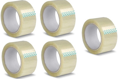 Hookadhesives Single Sided Handheld Dispenser Cello Tapes (Manual)(Set of 5, White)