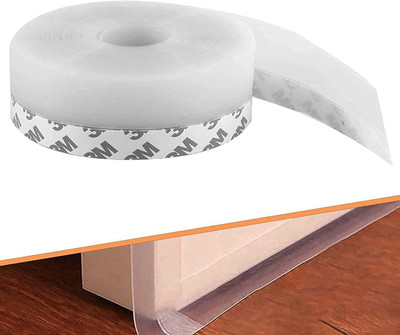 CRAZYGOL Adhesive Waterproof Gap Seale Tape for Door Window (Multi Print) Floor Type (Manual)(Set of 1, Transparent)