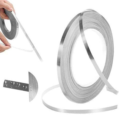 KGBTREADS 50 Meters Silver Tape,Home Floor Wallpaper Waterproof Tiles Medium Dispenser Dispenser Single Sided Tape (Manual)(Silver)