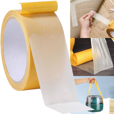 Inohiv double Sided Manual Dispenser carpet tape (Manual)(Set of 1, White)