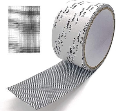MMTSWorld Window Screen Repair Kit Tape Window Screen Repair Kit Tape Dispenser Strong Adhesive & Waterproof Fiberglass Covering (Manual)(Set of 1, Grey)