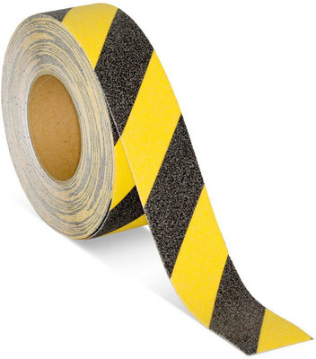 Bapna single sided Zebra 50mm Width x 18M Anti Slip (Manual)(Set of 1, Yellow, Black)