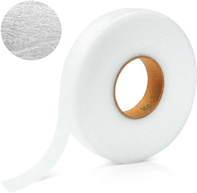 We-fix No Sew Hemming Tape for Pants 100 Yards Iron on Hem Tape for Curtains - Double Sided Fabric Fusing Hem Tape Adhesive for Dresses Clothes Skirts Jeans (Manual)(Set of 1, White)