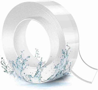 Jeevan jyoti agency Double Sided Tape Transparent Magic Grip Waterproof HANDHELD Medium Dispenser ( Set of 1) Double Sided Adhesive Tape (Manual)(Set of 1, White)