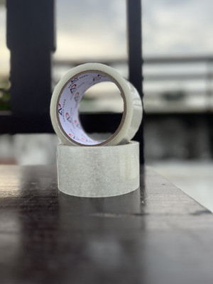 Om Traders single sided cellotape 2inch 50meter yes is (Manual)(Set of 2, White)