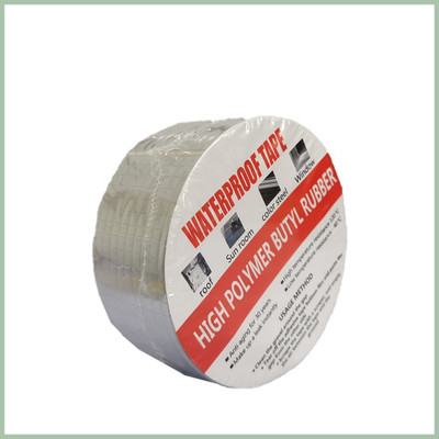 CrowdClicks Single Sided Super Strong Waterproof Handheld Adhesive Tape (Manual)(Set of 1, Silver)