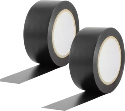 JPPL Premium Black PVC Electrical Insulation Tape, Heavy-Duty, Strong Adhesive, Weather-Resistant, Ideal for Wiring, Cable Management, Repairs, and DIY Projects (Manual)(Set of 2, Black)