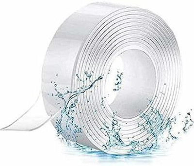 Dargoba Double Sided Tape, Heavy Duty Self Adhesive Tape, Two Side Sticky Pads Strong Wall Adhesive Strips, Tape for Picture Hanging, Carpet Glue (Automatic)(Set of 1, Transparent)