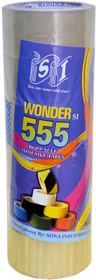 Mf Enterprises Single Sided Handheld Dispenser Cello Tape (Manual)(Set of 1, Transparent)