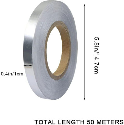WUUP silver tape 1 mm silver tape 1 mm silver tape 1 mm (Manual)(Set of 1, Silver)