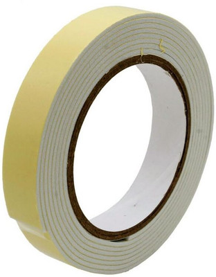 ARINJAY double sided self Foam Mounting Tape for Wall, Craft, Furniture, Paper, Hooks, Sheet ( 10 meter) (Manual)(Set of 1, Yellow)