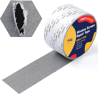 UB UNITY BRAND Mesh Tape Mesh Tape for Door Tears Holes Screen Patch Repair Mesh Tape (Manual)(Set of 1, Mesh Tape)