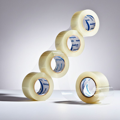 Titir Self Adhesive Packaging Material(2 In(48MM) X 65 Meter), Cello Tape Industrial Packing Tape rolls for E-Commerce Box Packing,Office and Home use (Manual)(Set of 4, Transparent)