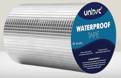UNIDSC Waterproof Adhesive Aluminum Foil Tape Sealing Butyl Rubber Tape 15cm/6inch x 5m Super Strong Butyl Sealant Sticky Tape Dispenser Dispenser Aluminum Foil Tape (Manual)(Set of 1, Silver)