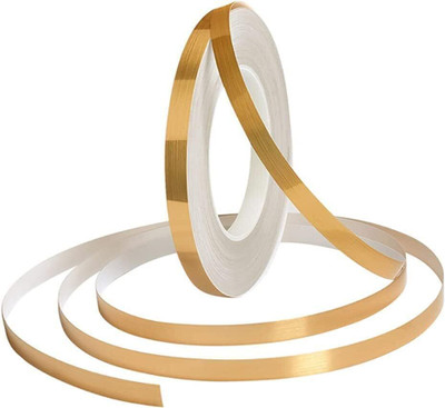DARDRIS SINGLE SIDED SELF ADHESIVE DECORATIVE DECORATIVE TAPE,GAP FILLING TAPE (Manual)(Set of 1, GOLDEN)