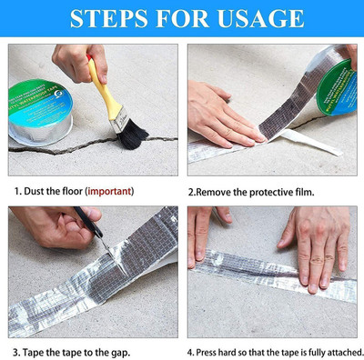 MAITRI ENTERPRISE Aluminium tap Fireproof Waterproof Foil Tape (Manual)(Set of 1, Silver)