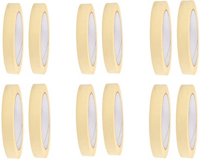 R K SALES Masking Tape Handheld Self Adhesive (Manual)(Set of 12, Off White)