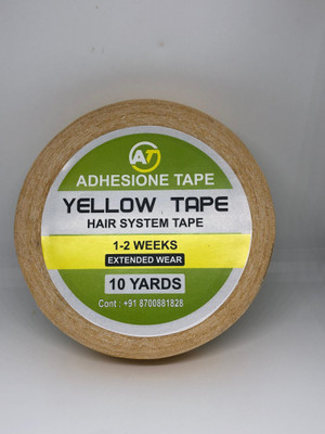 Adhesione 10 Yards DOUBLE SIDED TAPE| Hair wig Tape | Hair Patch Tape | | Ultra Hold | | DOUBLE SDED TAPE | (Manual)(Set of 1, White)